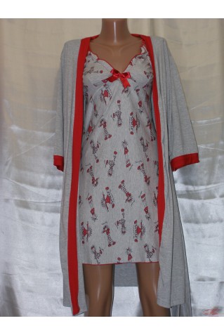 Ночная сорочка с халатиком Marcize M-3147